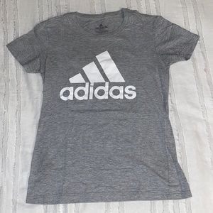 adidas xs gray t-shirt